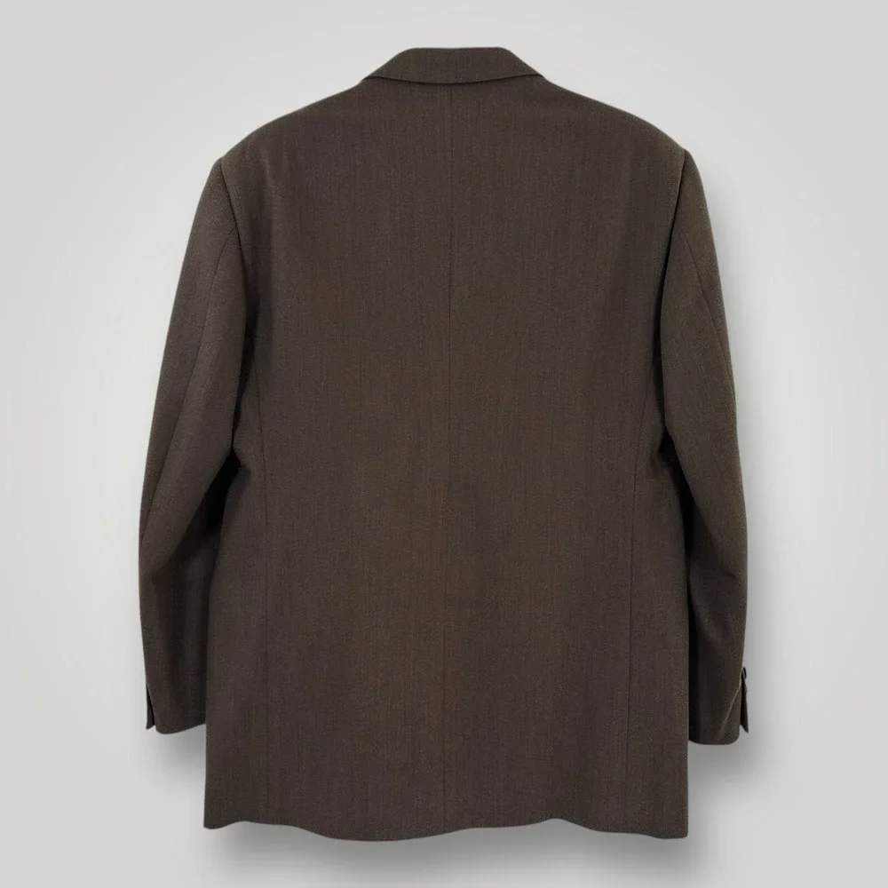 Vestimenta SpA Brown Blazer Mens Size Italy 56 (US 40) 100% Pure Wool Sport Coat